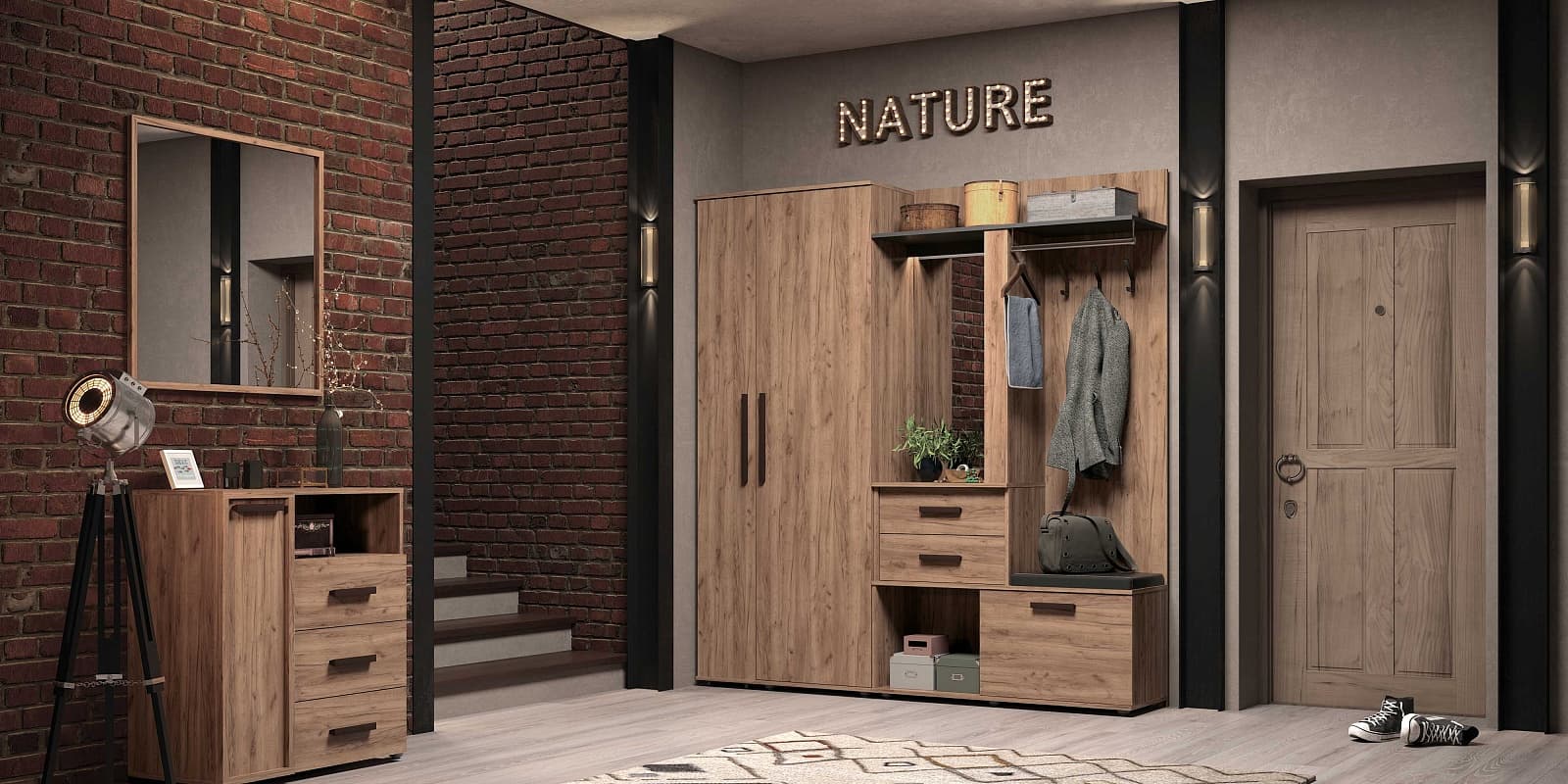 Nature модульная прихожая 1